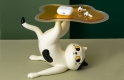 縁の下のネコ/ 下受けのネコ ぶち猫 ポリストーンフィギュア - イメージ画像2