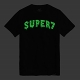 スーパー7 Tシャツ スライムロゴ（ブラック&グロウ） US: Lサイズ - イメージ画像2