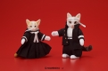DIGKawaiiACTION/ 全日本暴猫連合なめんなよ: 「なめ猫」又吉＆トラ子 プチアクションフィギュア セット - イメージ画像1