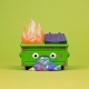 Dumpster Fire/ ダンプスター ファイア ミニ ビニールフィギュア バーフィング ver - イメージ画像1