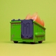 Dumpster Fire/ ダンプスター ファイア ミニ ビニールフィギュア バーフィング ver - イメージ画像2
