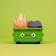 Dumpster Fire/ ダンプスター ファイア ミニ ビニールフィギュア バーフィング ver - イメージ画像4