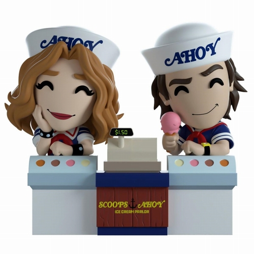 ストレンジャー・シングス 未知の世界/ Scoops Ahoy スティーブ＆ロビン ビニールフィギュア セット