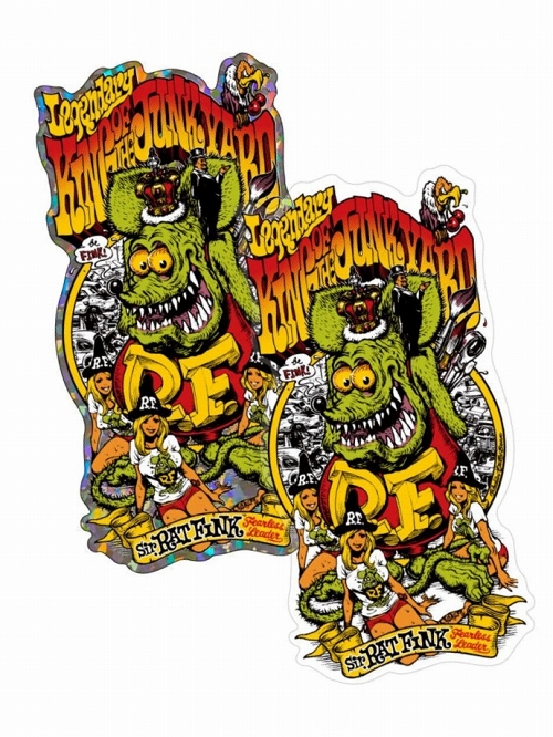 RAT FINK ラットフィンク/ KING OF JUNKYARD ステッカー 2種セット