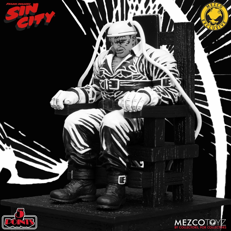 フランクミラーSINCITYモノクロカラーフィギュア マーヴ