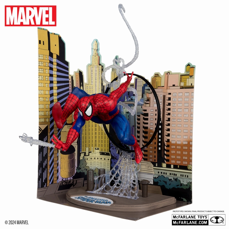 マーベルコミック/ The Amazing Spider-Man vol.1 #301: スパイダーマン designed by  トッド・マクファーレン 1/6 シーンスタチュー