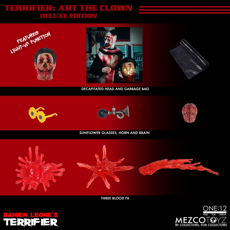 ワン12コレクティブ/ Terrifier テリファー: アート・ザ・クラウン 1/12 アクションフィギュア DXエディション